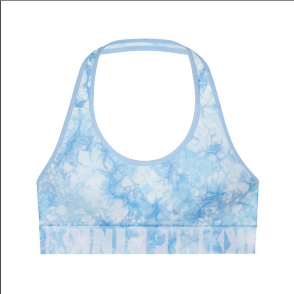 VS Pink Cool & Comfy wireless halter bra tie dye - Picture 4 of 8